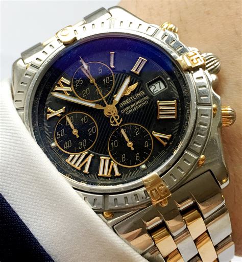 breitling crosswind ful steel gold 1350|Breitling Crosswind .